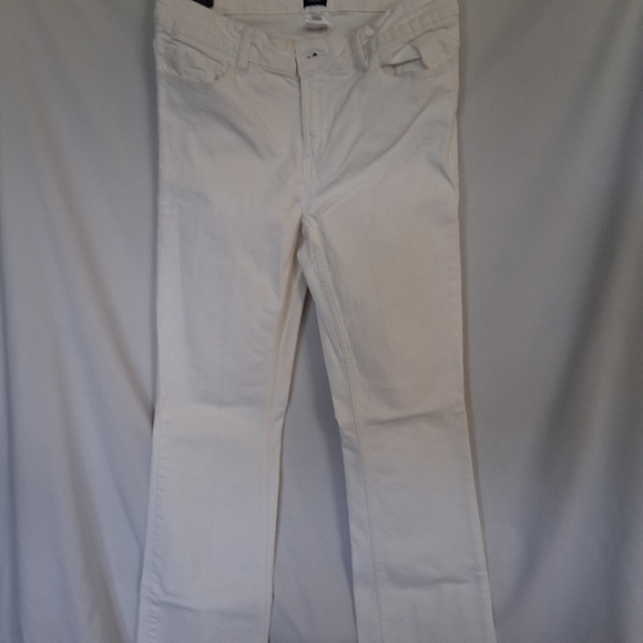White Boot Cut Jeans - Picture 1 of 6